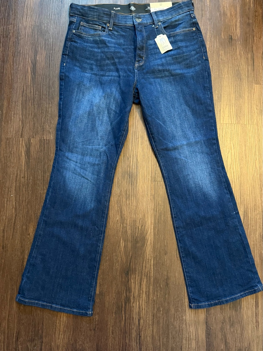 St Johns Bay Classic Women's Dark Blue Flare Leg Jeans